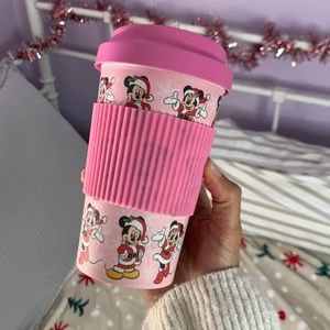 Disney Mickey and Minnie Santa Claus TjMaxx Travel Mug